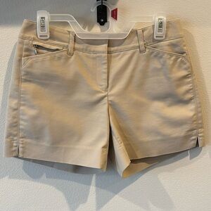 Shorts. Beige. White House black market. Size 2